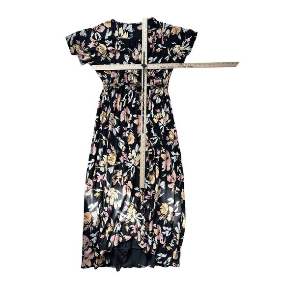 Isabel Maternity By Ingrid & Isabel Dress Womens Large Black Floral Maxi - Picture 5 of 8